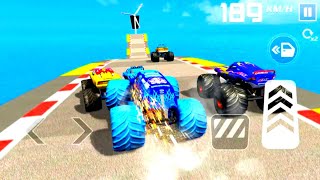 US Monster track Stunt Racing 3D  Impossible GT Car Mega Ramp Drive Android game play ​2023 [upl. by Darom122]