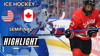 United States vs Canada 15  Semifinal All Goals amp Highlights  Hlinka Gretzky Cup 2024 [upl. by Ait]