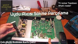 Uydu AlıcısıReciver Sökme parçalama Harika bir Besleme Kartı Çıktı😃 Tv reciver teardown [upl. by Nylg]