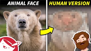 Using Animal Face Proportions to Make HUMAN Faces [upl. by Arfihs]