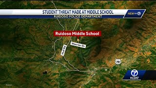 Student removed at Ruidoso Middle School after shooting threat [upl. by Ozne]