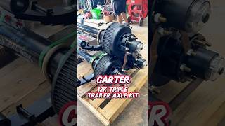 HeavyDuty Carter 12K Triple Axle Trailer Kit  Fully Assembled and Ready to Roll [upl. by Clementine15]