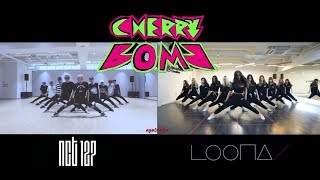 NCT 127 amp LOOΠΔ  CHERRY BOMB side by side [upl. by Hinze]