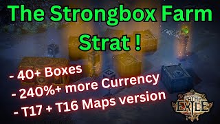 325 The Strongbox Farm Strat on POE  40 Boxes 240 More Currency  T17  T16 Maps version [upl. by Lorens]