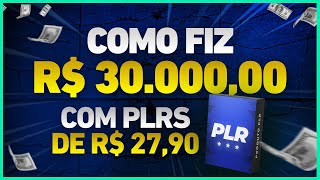 Como Fiz 30 Mil Reais Vendendo PLRS de 2790  Como Fazer PLR marketing digital  Como Vender PLR [upl. by Atilrac421]