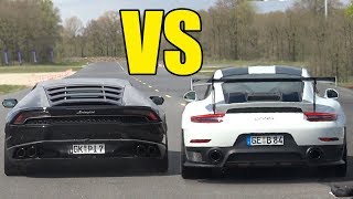 PORSCHE 911 GT2 RS vs LAMBORGHINI HURACAN 🚀🔥DRAG RACE🚀🔥 [upl. by Mikel]