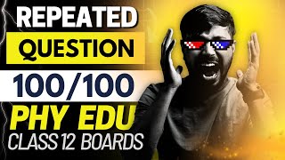 Top 100 MCQs Physical Education for Class 12 Boards 202324 🔥 Score 100 in PE  AS amp CS Questions [upl. by Betthezul]