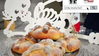 PAN DE MUERTO  VickyRecetaFacil [upl. by Aidnyl]