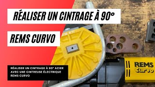 Comment cintrer un tube acier à 90° avec une cintreuse REMS CURVO [upl. by Lotson796]