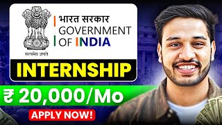 Earn 20kmonth as a Student 🇮🇳 Government of India Internship 2024  Kushal Vijay [upl. by Truscott]