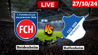 Heidenheim vs Hoffenheim  Bundesliga  FIFA Live Match Score Today [upl. by Olnee]