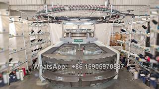 34quot single jersey open width circular knitting machinecircularknittingmachine factory [upl. by Harriot690]