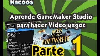 Aprender Gamemaker Studio de YoyoGames  Primera Parte [upl. by Winser]