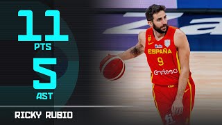 Full Highlights from Ricky Rubios return to basketball FIBA EuroBasket 2025 Qualifiers [upl. by Rea]