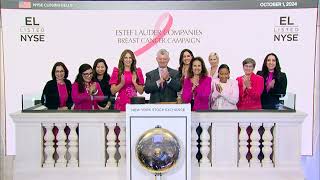 The NYSE welcomes The Estée Lauder Companies in honor of Breast Cancer Awareness Month NYSE EL [upl. by Eirrak346]