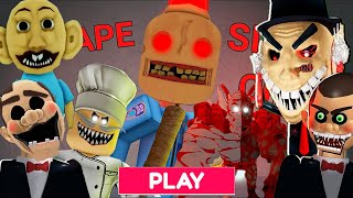 Roblox 6 SPEEDRUN Escape SCARY Obby ZOONIVERSE Barrys Prison Run Siren Cops Prison SCARY DOLL [upl. by Allemap]