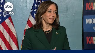 Kamala Harris on the trail in Michigan [upl. by Esital]