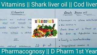 Vitamins  Pharmacognosy [upl. by Annahaj]