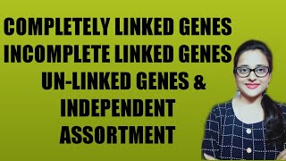 COMPLETE INCOMPLETE LINKAGE UNLINKED GENES AND INDEPENDENT ASSORTMENT [upl. by Venetis]