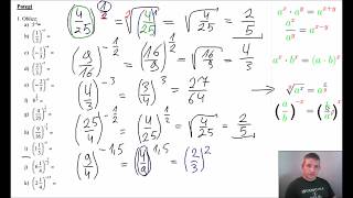 Działania na ułamkach pierwiastkach i potęgach Darmowe korepetycje Zadanie 1 [upl. by Hound]