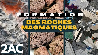 Formation des roches magmatiques  2ème année collège  sciences de la vie et de la terre [upl. by Hayifas]