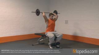 Seated Barbell Tricep Extension [upl. by Notgnillew]