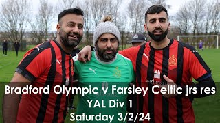 Match highlights Bradford Olympic v Farsley Celtic juniors res [upl. by Ambrose78]