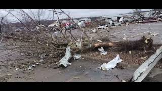 CORALVILLE IOWA TORNADO AFTERMATH 04012023 [upl. by Adniled]