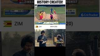 History Created 🤯 zimbabwe indvsnz testcricket trending rohitsharma pakvseng [upl. by Jennie752]