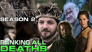 RANKING ALL GAME OF THRONES SEASON 2 DEATHS GOT GAMEOFTHRONES [upl. by Biggs]