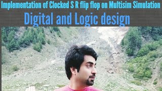 Implementation of Clocked S R flip flop on Multisim Simulation [upl. by Dolf1]