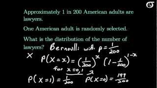 Introduction to the Bernoulli Distribution [upl. by Bertero711]