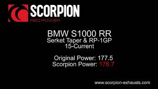 Scorpion RP1GP amp Serket Taper Exhaust BMW S1000RR [upl. by Lupita713]