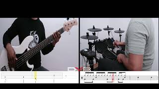 Ride  Twenty one pilots drum and bass coverB E A D G SousTitres FrAn [upl. by Tannie]