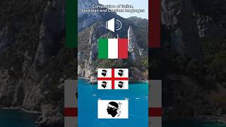 Comparision Italian sardinian and Corsican languages Italian voice testadimoromaps sardinia [upl. by Ybreh677]