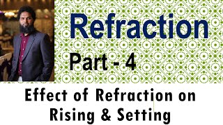 Effect of Refraction on Rising amp Setting [upl. by Demmahom]