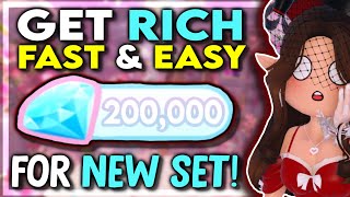 Watch this video to farm FAST for the NEW SET in ROYALE HIGH [upl. by Kcirederf]