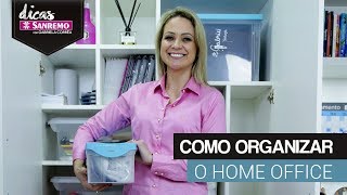 Como Organizar Home Office  DIY  DICAS SANREMO [upl. by Assilrac49]