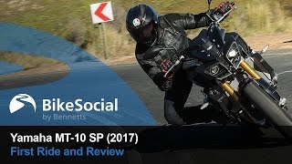 Yamaha MT10 SP 2017  First Ride and Review [upl. by Mouldon]