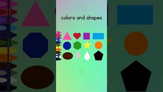 Learn shapes and colors 12 shapes and colors [upl. by Ellis]