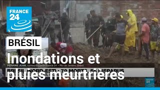 Brésil  des inondations ont fait 79 morts et 56 disparus dans la région de Recife • FRANCE 24 [upl. by Innus]