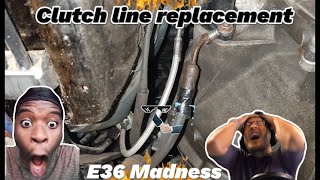 Stainless Steel Clutch Line Upgrade  BMW E36 [upl. by Barris908]