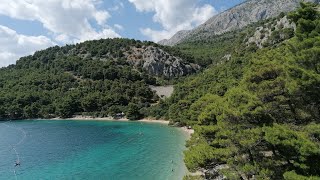 Velika Duba Beach Makarska Riviera Croatia 2024 🌲🍹😎🌞 [upl. by Ariem]