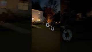 Spoke cover at night 🔥🥶wheelie juicewrld bikelife [upl. by Hesketh]