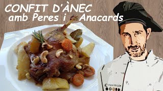 Confit dÀnec amb Peres i Anacards [upl. by Nyletak304]