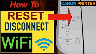 Canon Pixma Reset WiFi Network [upl. by Nac]