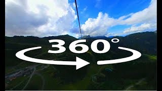 fantasticable 360° chatel 100 kmh en tyrolienne [upl. by Madonia919]