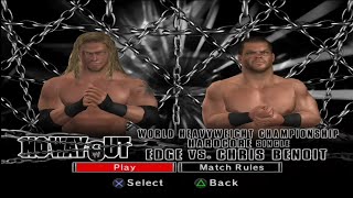 WWE SmackDown vs Raw 2007  Edge vs Chris Benoit  World Heavyweight Championship [upl. by Gavrah]