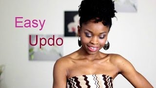 Coiffure Cheveux Crépus  Easy Updo [upl. by Alvie]