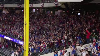 Texas Rangers fans celebrate final out of World Series [upl. by Ibbison477]